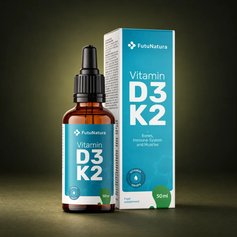 FutuNatura Βιταμίνη D3 + K2 σε σταγόνες, 50 ml